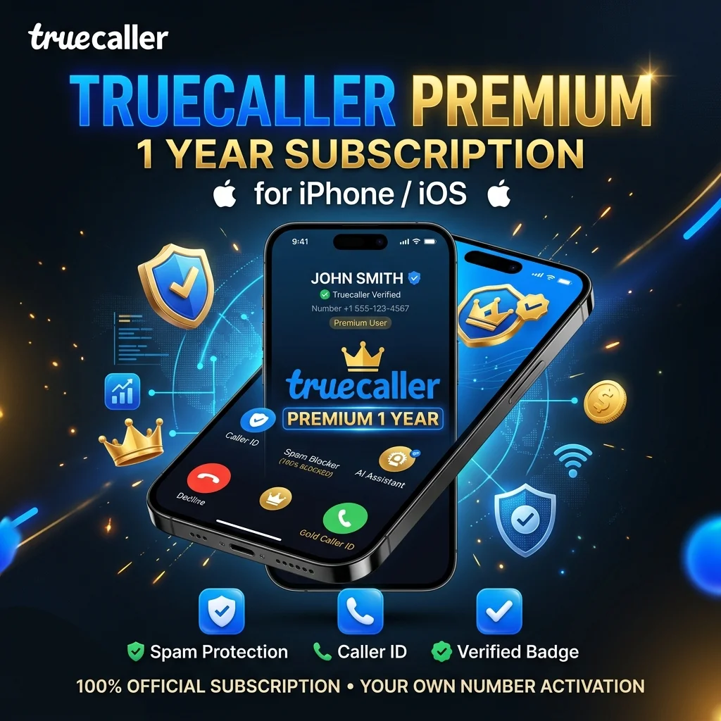Truecaller Premium 1 Year Subscription for iPhone (iOS) | ১০০% অফিসিয়াল সাবস্ক্রিপশন
