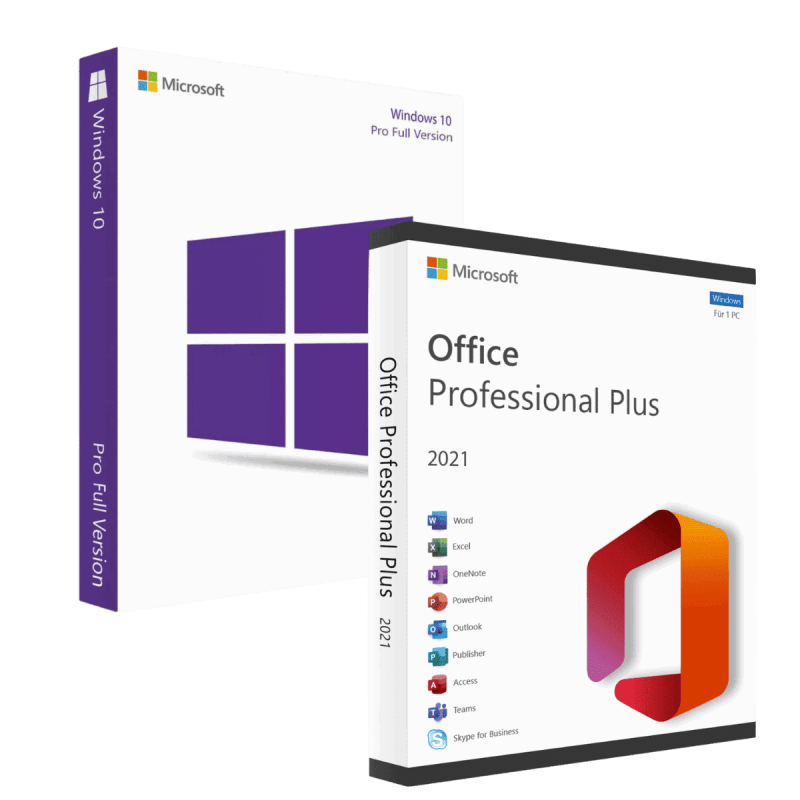 Windows 10 Pro Retail + Office 2021 Pro Plus – Global Key