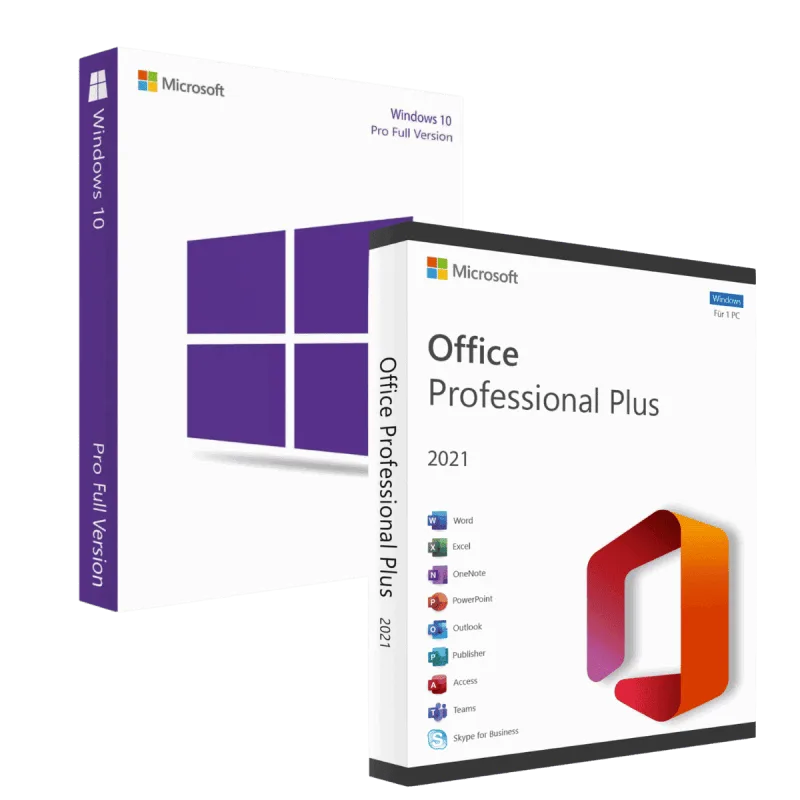 Windows 10 Pro Retail + Office 2021 Pro Plus – Global Key
