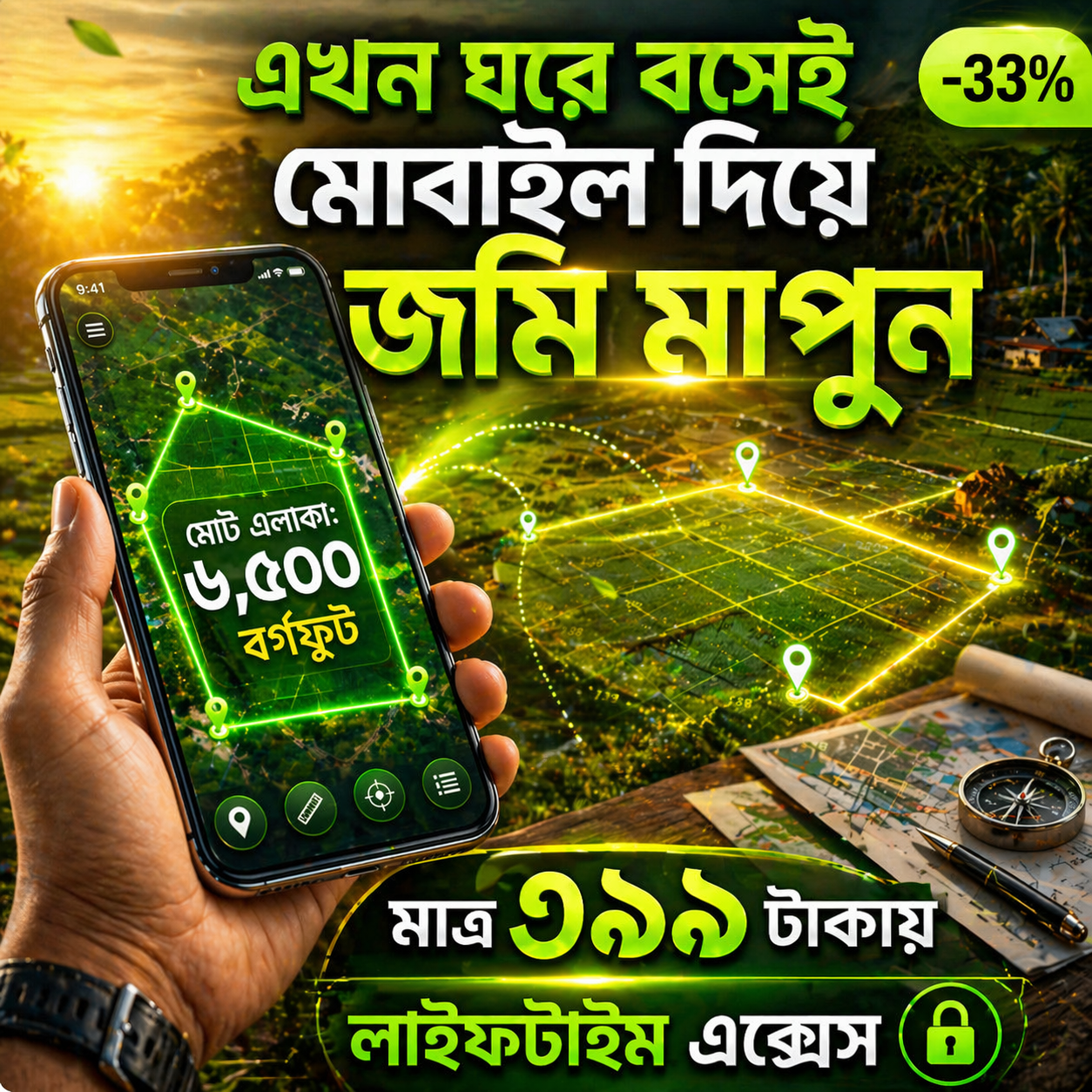 1000116594.png মোবাইল দিয়ে জমি পরিমাপের সফটওয়্যার এবং ব্যাবহার করার পূর্নাঙ্গ গাইডলাইন সঙ্গে সারা বাংলাদেশের ২.৫ লক্ষ মৌজা ম্যাপ ! - Image 1